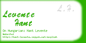 levente hant business card